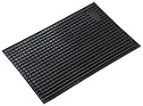 Walser zuschneidbare Antirutschmatte 41x28 cm, vielfältig einsetzbare Gummimatte für Auto/Garage/Haushalt, rutschfeste Gummi Fussmatte Auto, Gummimatte Außenbereich, Antirutschmatte Auto schwarz