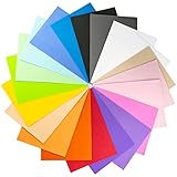 MCE-Commerce A705120 MOOSGUMMI Pastell und Basic │ 20 x 29 cm | 2mm dick | Schaumstoffplatten DIN A4