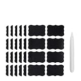 GewüRzglas-Etiketten 6 Blätter, 48 Stück, Tafelaufkleber, wasserdicht, Tafel, Küche, Gewürzetiketten, Aufkleber for Zuhause, Gläser, Flaschen, Tags, Etiketten, weißer Marker FüR Die KüChenorganisation