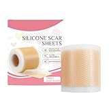 Hautpflegepflaster, Mit Atmungsaktivem, Waschbarem Material, 28 G, Silikon-Narbenpflaster, Selbstklebendes Dehnungsstreifenband, Schneidbares, Komfortables Design, Für Verbrennungen, Akne-Narben Und H