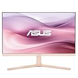 ASUS Eye Care VU249CFE-P, 24 Zoll Full HD Monitor, 100 Hz, 1ms MPRT, AdaptiveSync, GreenProduct, Epeat Gold, IPS Panel, Vesa 75x75, 16:9, 1920x1080, HDMI, USB-C mit 15W PD, ergonomisch, Rose Clay