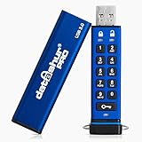 iStorage datAshur PRO 4 GB Encrypted USB Memory Stick FIPS 140-2 Level 3 Certified Password protected Dust/Water Resistant, blue