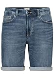 camel active Herren Jeans 5-Pocket Shorts, Blau, 35W