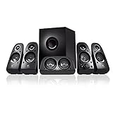 Logitech Z506 5.1 Sound System, Lautsprecher mit 150 Watt Surround Sound, 3.5 mm Klinke und Cinch Eingang, Einfache Bedienelemente, EU Stecker, PC/TV/Tablet/Handy/Spielkonsolen - Schwarz