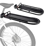 Fahrrad Gepäckträger Mountainbike Aluminiumlegierung Gepäckträger Einstellbare Fahrrad Schnellspanner Fahrrad hinten Sattelstütze Rack Gepäckträger mit 15-20 lbs Gewichtskapazität Universal