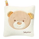 Fehn Kirschkernkissen Baby Teddy - wohltuendes Wärmekissen und Kältekissen für Babys und Kinder ab 0+ Monaten - Körnerkissen für Backofen - Kirschkerne Kissen als Babygeschenk zur Geburt