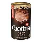 Caotina Dark dunkle Trinkschokolade - Kakao-Pulver für heiße Schokolade mit 45% Kakaoanteil und dunkler Schweizer Schokolade - feinster Cacao nachhaltig und zertifiziert, 500g