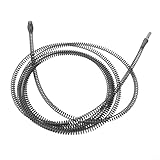 Rohrbaggerwerkzeug-Set für Küche und Badezimmer, 4 m Federabflussreiniger mit Manganstahldraht, für elektrische Bohrmaschine