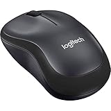 Logitech B220 SILENT Kabellose Maus, 2,4 GHz mit USB-Empfänger, 1000 DPI Optical Tracking, 18 Monate Batterielaufzeit, Für Links- & Rechtshänder, Kompatibel mit PC, Mac, Laptop - Grau