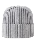 JACK & JONES Herren JACPRIME Cotton Beanie NOOS 12254346,Light Grey Melange,Einheitsgröße