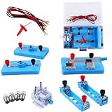 Elektronik Schaltungen Set für Kinder – Lernspielzeug mit Motor, Glühbirne & Kabeln – Elektrotechnik Experimentierkasten für Physik & Mint-Bildung für Kinder ab 5 Jahren