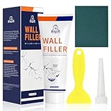 Ceboic Wandreparaturcreme, 250g Spachtelmasse Weiß Innen, Wandausbesserungs Paste, Löcher Wand Füllen Weiß, Effektiv Ausbessern von Bohrlöchern und Füllen von Rissen, Löchern, Peeling, Graffiti