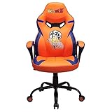SUBSONIC Dragon Ball Z - Gaming-Stuhl Hogwart - Bürostuhl für junior Gamer - Schwarz und Gold - Offizielle Lizenz