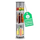 EASYmaxx Flaschenkühler Outdoor | Flaschen- und Dosen-Kühler | Erdloch Bierkühler | Bis zu 13 Flaschen & Dosen (0,33l bis 1 l) | Klimaneutral und Effizient Getränke & Speisen lagern