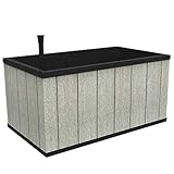 Keter Sequoia Medium Hochbeet für Terrasse & Balkon, wetterfest, grau, rechteckig, 88 Liter, 99 x 58 x 50cm