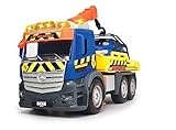 Dickie Toys Action Truck Recovery Abschleppwagen inkl. Auto, mit beweglichem Kran, Sound und Warnlicht, Abschleppauto für Kinder ab 3 Jahren 203745016 Blau/Gelb