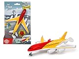 Dickie Toys - Decken-Flugzeug (18 cm) „Sky Flyer batteriebetriebener Deckenflieger mit Aufhängung für die Decke Spielzeug Kinder ab 3 Jahren, Mehrfarbig