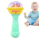 Entwicklungsspielhilfe - Weiche Textur, tragbare Miniatur-Glocke, vibrierendes Griffzubehör | Buntes Beißinstrument, Knirsch-Soundspielzeug für Crawlers, Pe-Aktivitäts-Buddy