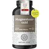 NATURE LOVE® Magnesiumoxid - 365 Kapseln – 660mg (davon 400mg elementares Magnesium) pro Kapsel – laborgeprüft, hochdosiert, vegan, in Deutschland produziert