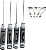 Sechskant Schraubendreher Satz 4-teilig,RC werkzeug set, für RC Autos, Boote, Renndrohnen, Roboter, 1.5mm 2.0mm 2.5mm 3.0mm
