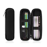 FINPAC Federmäppchen, Federtasche Hart Eva Stift Etui stoßfeste Stiftetasche Mäppchen Schlamperbox Bleistifttasche für Executive Füllfederhalter für Büro Schule (Schwarz)