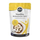 borchers Vanillin Birkenzucker Xylit | 300g Beutel | Zuckerfreie Alternative | Ca. 40% weniger Kalorien | 300g Beutel