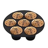 Silikon-Muffinform – großes Muffinblech, Muffin-Backblech, antihaftbeschichtete Muffinform, multifunktionale Silikon-Muffinformen, 7-Tassen-Silikon-Backförmchen, Cupcake-Formen, Silikonformen für