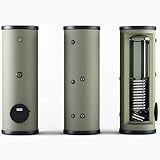 EDELSTAHL Speicher - Trinkwasserspeicher mit 1 Wärmetauscher, Boiler Warmwasserspeicher Standspeicher inkl. regelbare Stellfüße 400 L Liter