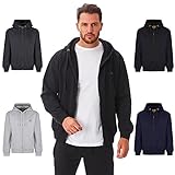 Iron Mountain IMSWT204 Mens Reclaimed Garn Eco Friendly Anti Pil Flexible Bequeme Soft-Fleece-Kapuzenoberteil, Schwarz, 3XL