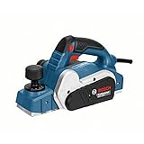 Bosch Professional Hobel GHO 16-82 (630 Watt, 230 Volt, inkl. Innensechskantschlüssel SW 2,5, Stoffstaubbeutel, Parallelanschlag)