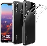 Oprimio Kristallklar Hülle für Huawei P20 Lite [Silikon Hülle] [%100 Durchsichtig] [Deutsche Material] [Ultra Dünn] Transparente Handyhülle für Huawei P20 Lite