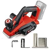 Einhell Akku-Hobel TE-PL 18/82 Li-Solo Power X-Change (18 V, 82 mm Hobelbreite, bis 2 mm Spantiefe, Falztiefen-/Parallelanschlag, autom. Parkschuh, inkl. 2x Wendemesser, ohne Akku)