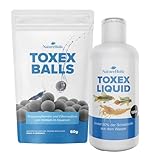 NatureHolic Wasseraufbereiter Kit - entfernt Schadstoffe & bindet Schwermetalle - Mineralienversorgung & Algenkontrolle im Aquarium - Macht das Wasser kristallklar - einfache Wasseraufbereitung