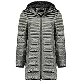 Canadian Peak Bodeak_Lady - Women's Comfortable Autumn Winter Warm Mid Thick Parka - Fine Coat Fake Fur Hood - Windbreaker Jacket - Elegant Women (Dark Grey M)