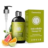 Essencetics Anti Cellulite Öl 236 ml (8 oz) - 100% natürliches Anti-Cellulite-Öl, unterstützt eine straffere Haut und verbessert das Hautbild