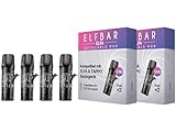 4X Elfbar ELFA Leer Pods zum nachfüllen Refillable Pods Selbstbefüllbar - 2 Stück pro Packung je 2ml - ohne Nikotin - kein Liquid