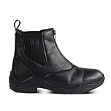 HORZE Damen Winter Reitstieflette Idaho, Winterreitschuhe gefüttert, Schwarz, 39