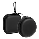 ElevateTech Mini Kopfhörer Tasche, 2 Stück Headset Aufbewahrung Headphones Schutztasche Stoßfeste Ohrhörer Hülle Etui Earphone Cover Hardcase für In Ear Earphones Datenkabel U Festplatte, Schwarz