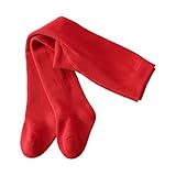 Strumpfhose Baby Thermostrumpfhose Kinder Baumwolle Strickstrumpfhose Mädchen Jungen Thermo Leggings Elastische Strümpfe Winter Thermoleggings Warm Kinderstrumpfhose (Red, 2-3 years)
