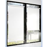 Sonnenschutz Rollos mit Saugnapf Aluminiumfolie,Einziehbare Verdunkelungsrollos Fenster Silberbeschichtete Folie Dachfenster Temporäre Jalousien Undurchsichtig Reflektierender (58×125cm)