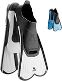 Cressi Kinder Light Fins-Kurze Flossen Zum Schnorcheln Schwimmen, Wassertraining, Verfügbar für, Weiss, 35/36