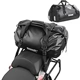 Wildken Gepäckrolle Motorrad Tasche Hecktasche Motorrad Satteltasche wasserdichte Motorradtasche Gepäcktasche Reisetasche mit Abnehmbarem Schultergurt für Outdoor Camping, 45L