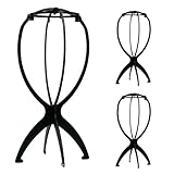 3 Stück Perückenständer, Perückenkopf, Wig Stand, Wig Head, Perückenhalter, Perrückenkopfe, Perrückenkopfhalter, Hutständer, Perückenkopf mit Ständer, Perücken Zubehör, Ideal zum Trocknen der Perücke