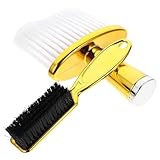 DINHEAROM Haarreinigungsbürste 2 Stück für Friseure mit Stabilem Material und Langem Griff zur Entfernung von Zerzaustem Haar im Friseursalon