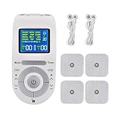 Nackenmassagegerät, Kompakte Pulsmassage, Tragbares Massagegerät Komfort, Niederfrequenz-Körpergerät mit 12 Modi, ideal für Schulter, Rücken, Taille, Muskel, Verspannungen, Frauen, Männer, Reisen und