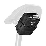 ROCKBROS Fahrrad Satteltasche Mini Tragbare Fahrradsatteltasche Kompakte Aufbewahrungstasche Rennrad Mountainbike-Satteltasche Fahrradausrüstung