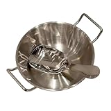 Sharplace Schüssel und Löffel aus Edelstahl, Soßenschale, traditionelle koreanische vielseitige Küchenutensilien, Reisschüssel für Soßen, Eiscreme,