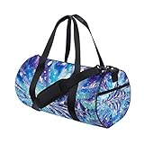 WowPrint Sporttasche / Turnbeutel, Motiv: Berge, Galaxie, Weltraum, Sternenhimmel, wasserdicht, Handtasche, Yoga-Tasche, Schultertasche, Wochenendtasche, Reisetasche, Reisetasche, für Erwachsene,