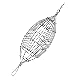 Bait Fish Trap - Stainless Steel Carp Rig Feeder Feeder Basket | Fishing Bait Cage Spring Fishing Feeder with Pin Connector for Boat Sea Fishing