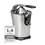 Princess Master Juicer Pro – Edelstahl Presskegel – Rostfreier Edelstahl – 201860 – Silber